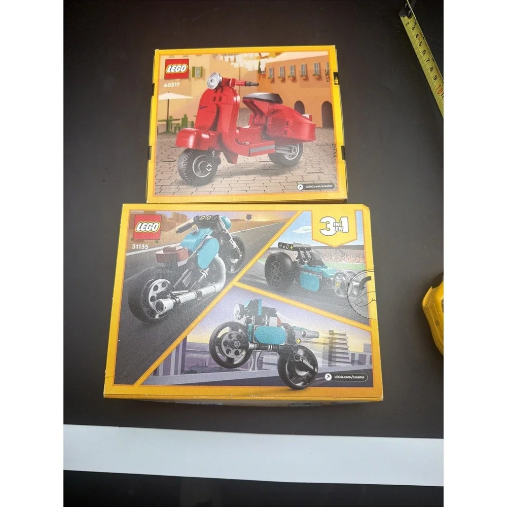 LEGO Creator Lot of 2 40517 Vespa & 31135 Vintage Motorcycle New Sealed